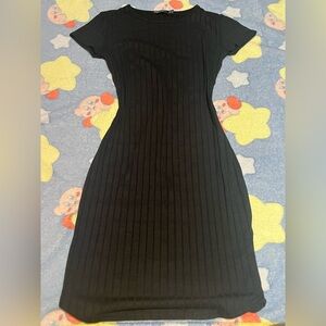 Black shirt dress